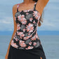 💖LAST DAY SALE 50% OFF💖Women Vintage Tummy Control Two Piece Tankini Swimsuits