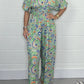 💖LAST DAY SALE 50% OFF💖Women's V-Neck Printed Short-Sleeve Jumpsuits