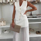 💖LAST DAY SALE 50% OFF💖Women's Gold Buttons Knitted Vest & Skirt Set