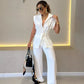 💖LAST DAY SALE 50% OFF💖Elegant Waisted Top & Casual Pants Set