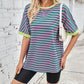 💖LAST DAY SALE 50% OFF💖Women's Relaxed Fit Striped Tee