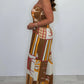 💖LAST DAY SALE 50% OFF💖Fashion Casual Strapless Printed Jumpsuit
