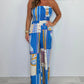 💖LAST DAY SALE 50% OFF💖Fashion Casual Strapless Printed Jumpsuit