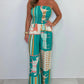 💖LAST DAY SALE 50% OFF💖Fashion Casual Strapless Printed Jumpsuit