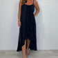 💖LAST DAY SALE 50% OFF💖Women's Spaghetti Strap Dress with Asymmetrical Hem
