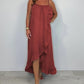 💖LAST DAY SALE 50% OFF💖Women's Spaghetti Strap Dress with Asymmetrical Hem