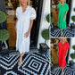 💖LAST DAY SALE 50% OFF💖Women's Elegant V-Neck Puff Sleeve Tiered Dress