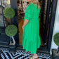 💖LAST DAY SALE 50% OFF💖Women's Elegant V-Neck Puff Sleeve Tiered Dress
