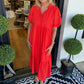 💖LAST DAY SALE 50% OFF💖Women's Elegant V-Neck Puff Sleeve Tiered Dress