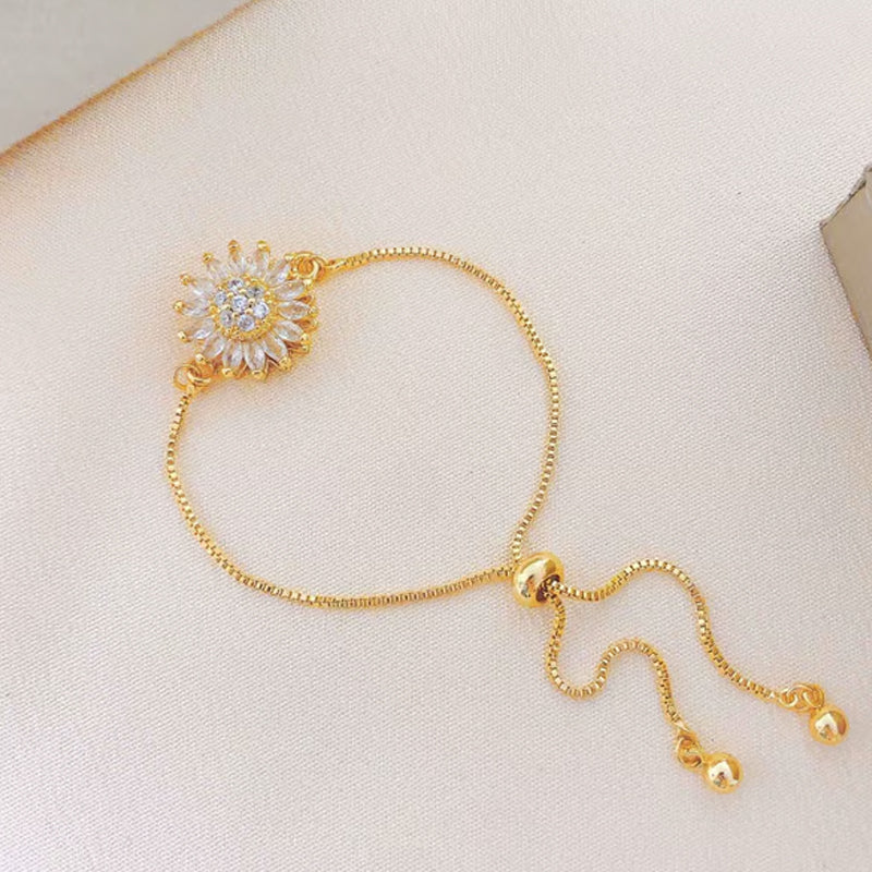 ✨LAST DAY SALE 50% OFF✨Delicate Fashion Sunflower Mood Bracelet