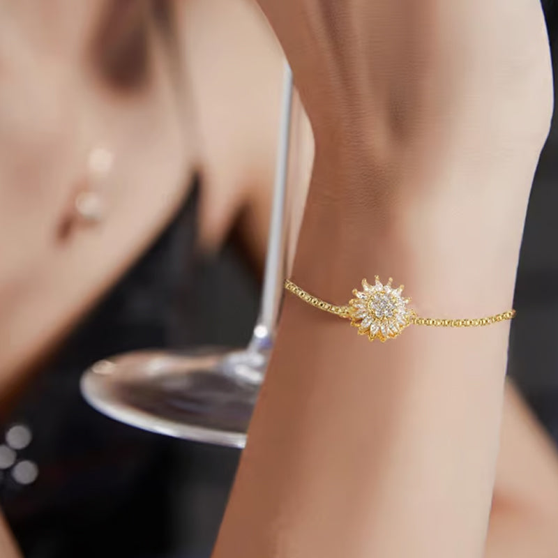 ✨LAST DAY SALE 50% OFF✨Delicate Fashion Sunflower Mood Bracelet