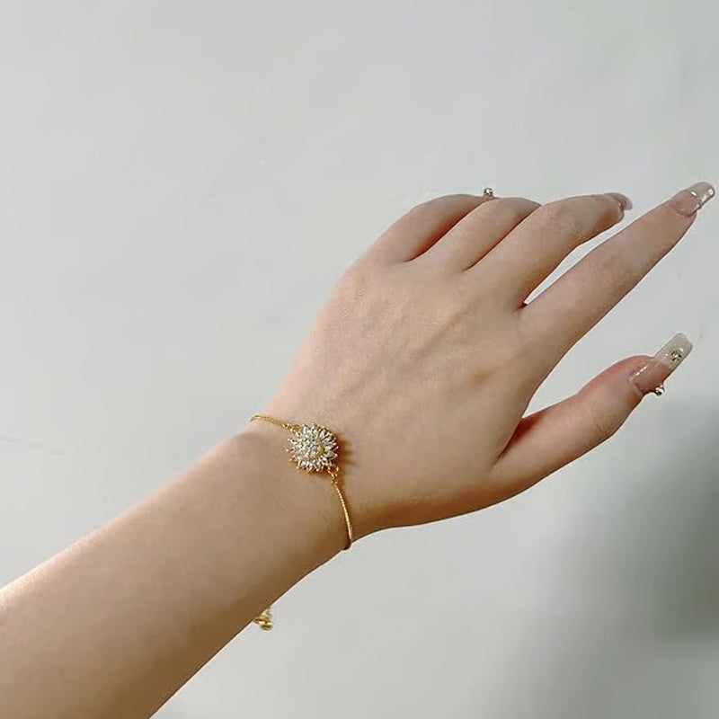 ✨LAST DAY SALE 50% OFF✨Delicate Fashion Sunflower Mood Bracelet