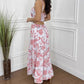 💖LAST DAY SALE 50% OFF💖Women's Floral Print Dress with Pleated Hem