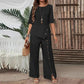 ✨2025 New Arrivals ✨Women's Irregular Hem Top & Wide Leg Pants Two-Piece Set