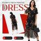 💥Last Day Special Sale 50% OFF💝✨Flowy V-Neck Printed Long Dress