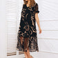💥Last Day Special Sale 50% OFF💝✨Flowy V-Neck Printed Long Dress