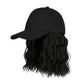 2-in-1 Curly Hair Baseball Cap Wig