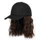 2-in-1 Curly Hair Baseball Cap Wig