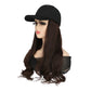 2-in-1 Curly Hair Baseball Cap Wig