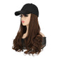 2-in-1 Curly Hair Baseball Cap Wig