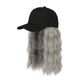 2-in-1 Curly Hair Baseball Cap Wig