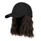 2-in-1 Curly Hair Baseball Cap Wig