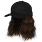 2-in-1 Curly Hair Baseball Cap Wig