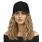 2-in-1 Curly Hair Baseball Cap Wig