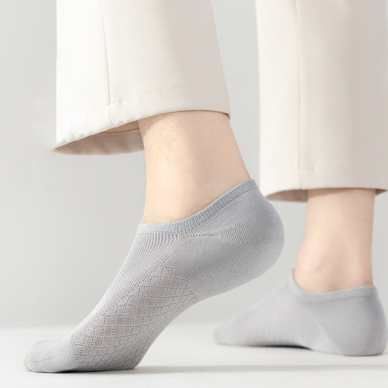 Atmungsaktive Mesh-Socken für Herren in Uni-Farben