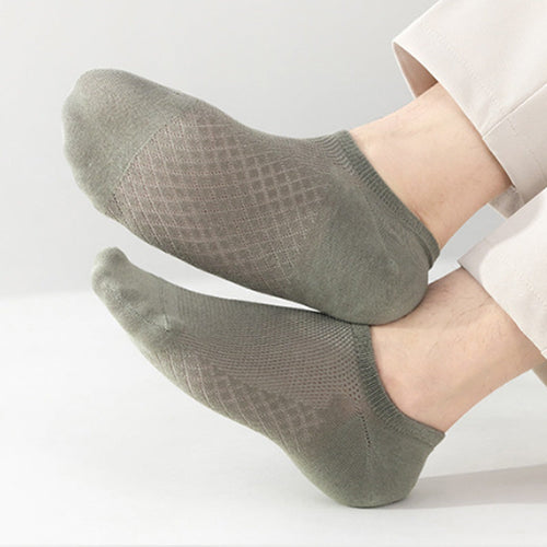 Atmungsaktive Mesh-Socken für Herren in Uni-Farben