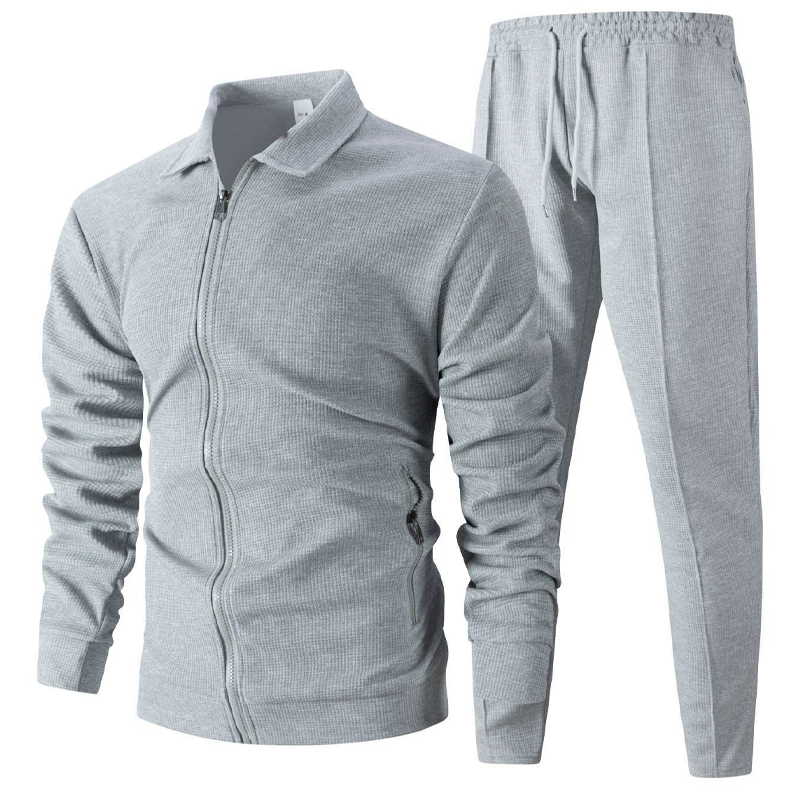 🔥Letzter Tag 50% Rabatt🎁Herren stilvolles 2-teiliges Set: Jacke mit Hemdkragen und Jogginghose
