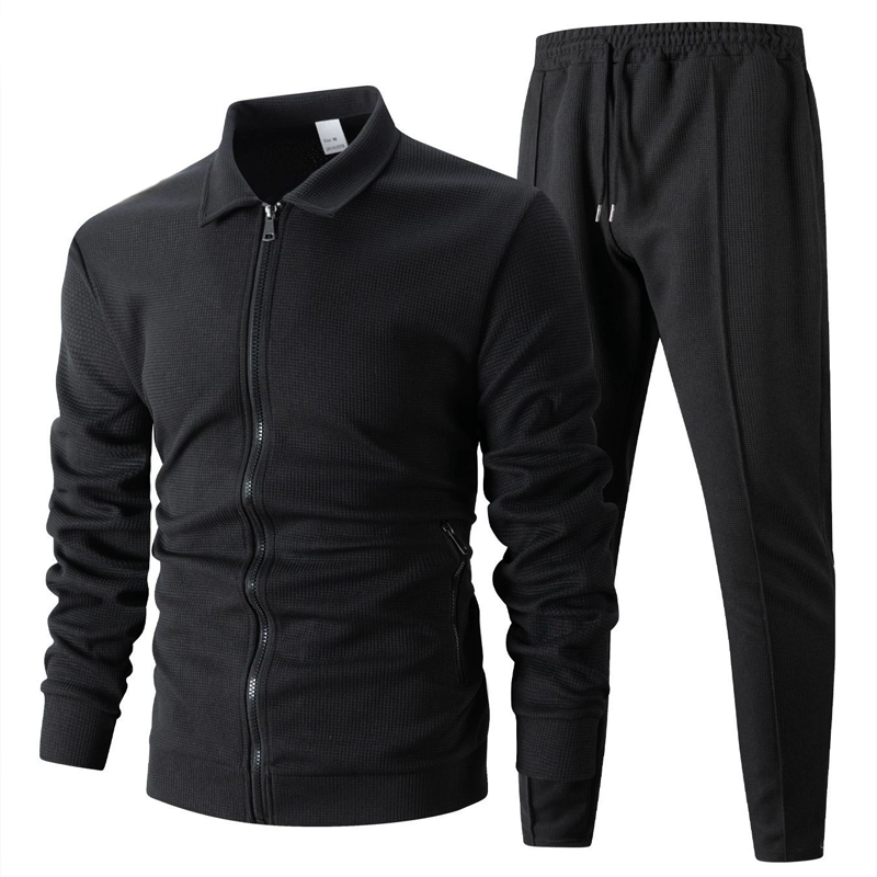 🔥Letzter Tag 50% Rabatt🎁Herren stilvolles 2-teiliges Set: Jacke mit Hemdkragen und Jogginghose