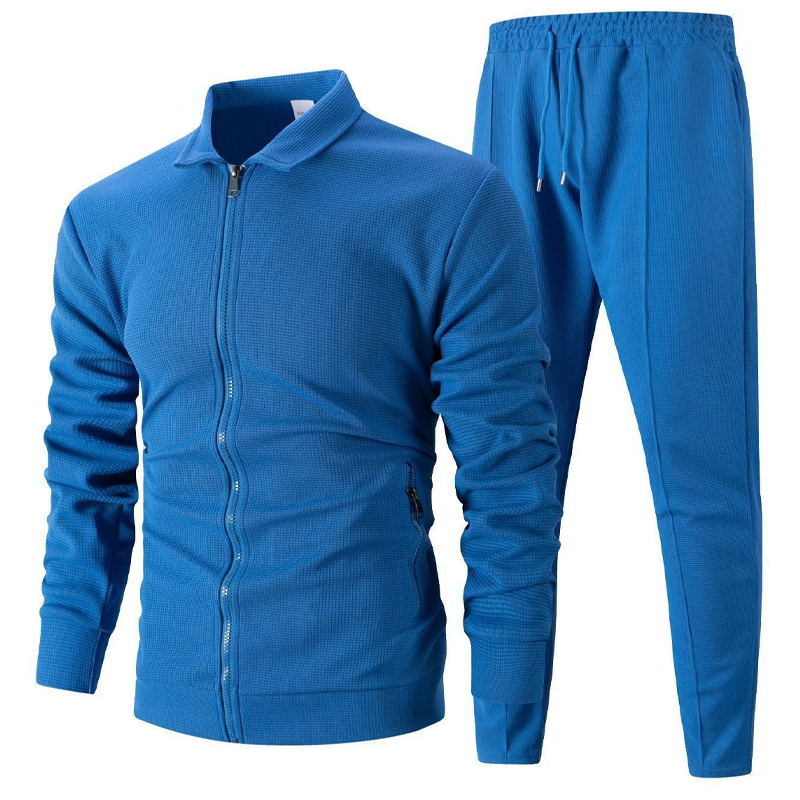 🔥Letzter Tag 50% Rabatt🎁Herren stilvolles 2-teiliges Set: Jacke mit Hemdkragen und Jogginghose
