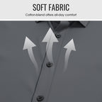 🔥Zeitlich begrenzt 50 % Rabatt🔥Herren Langarmhemd mit Stehkragen in Uni